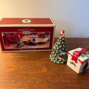 Spode Christmas Tree Salt and Pepper